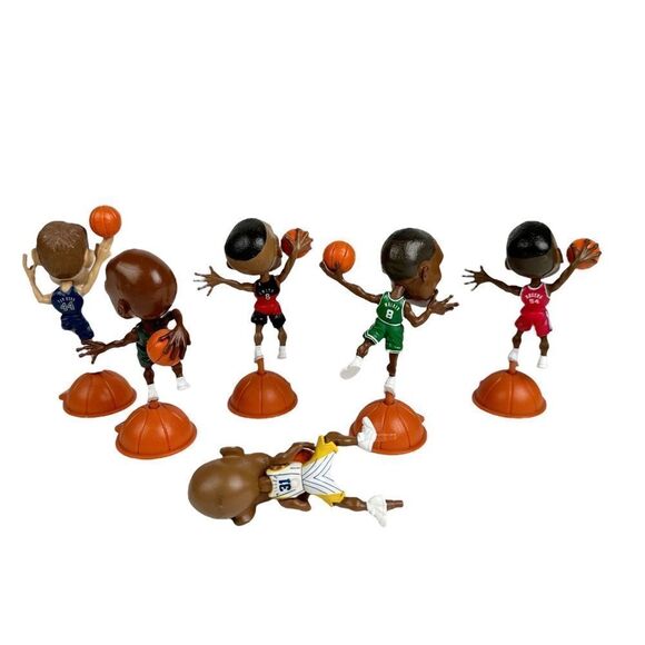 NBA Jams 1998 Mattel Vintage Toy Lot Sonics Hawks Celtics Nets Clippers - Picture 2 of 12